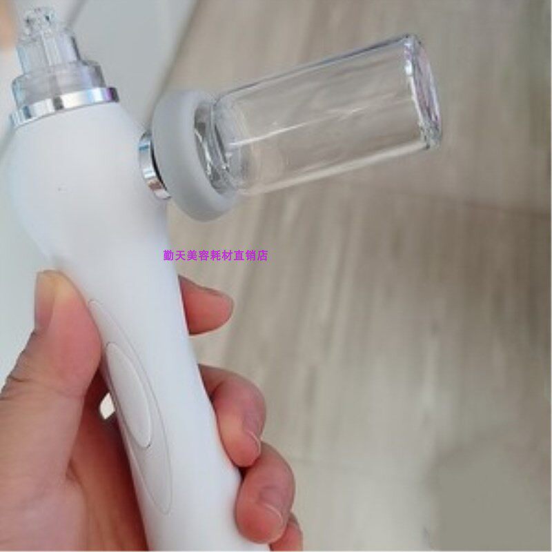 Handheld Oxygen Meter Glass Bottle Oxyhydrogen Small Bubble Nozzle Bottle Vegetarian Facial Cleaning Instrument Accessories