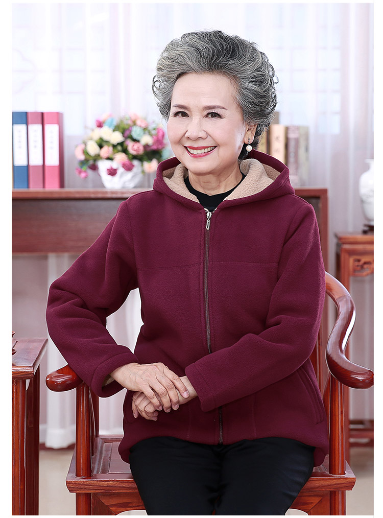 Áo len lông cừu cho phụ nữ trung niên Áo len bà ngoại 60-70 tuổi mùa thu mặc cho mẹ dì mặc cộng với nhung áo kiểu nữ đẹp tuổi 50