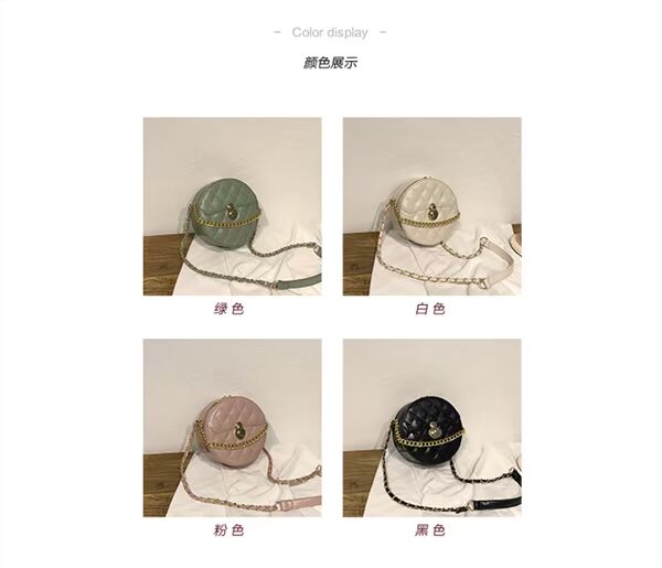 019 new retro wild ins Shoulder Messenger thời trang túi tròn nhỏ chuỗi túi nhỏ thể thao túi đeo vai - Túi vai đơn túi mk