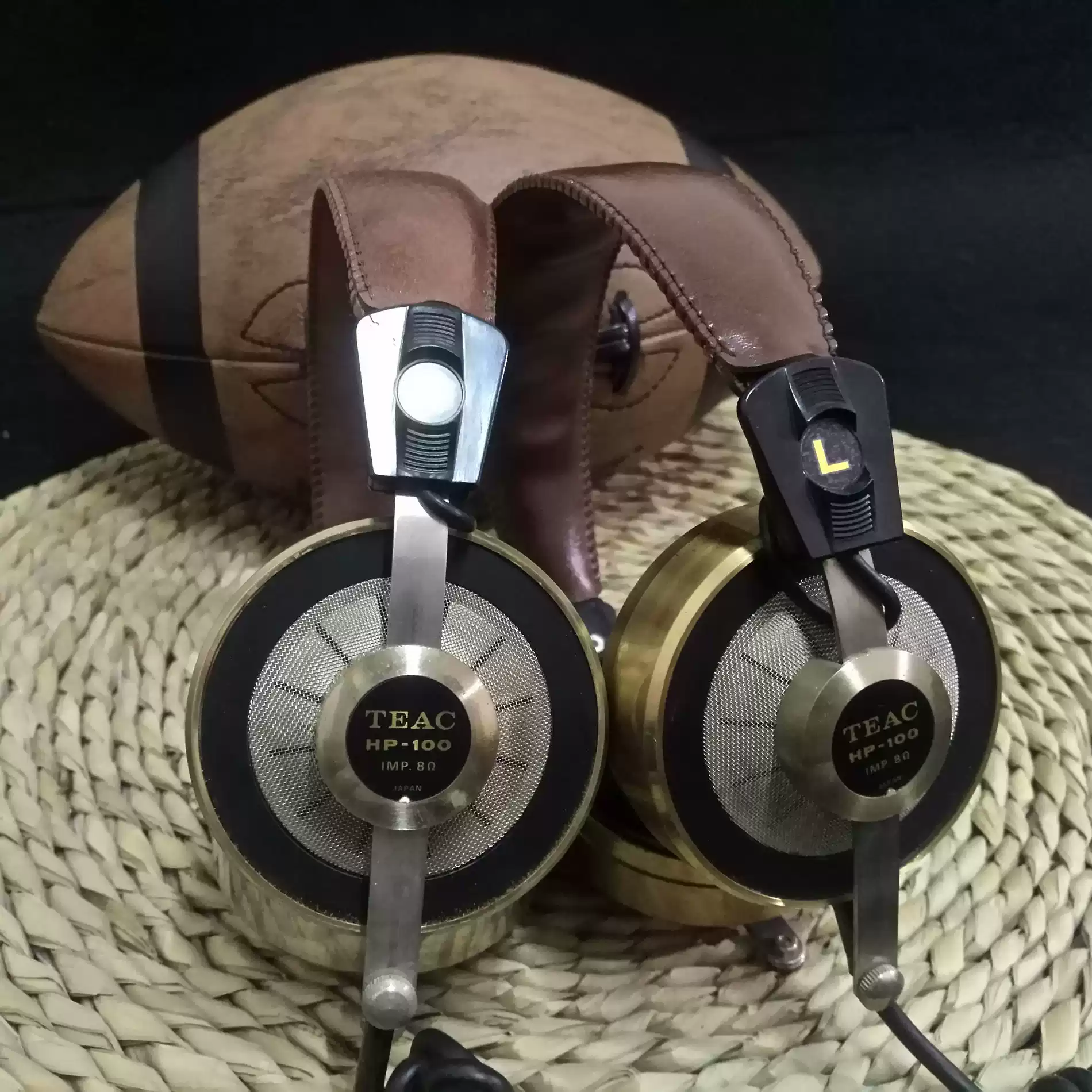 日本TEAC HP100头戴式耳机古董HIFI发烧耳机开放式金属音效耳机收藏级动