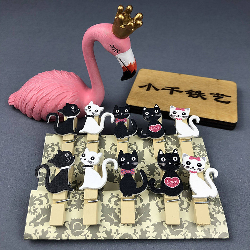 color mu jia zi ins minimalistic cartoon rope photo wall wooden post-it notes liu yan jia photo tray photo wall