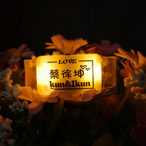 Electronic flash glowing luminous fluorescent DIY stance night running LED bracelet LOGO customization