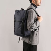 Japanese business clamshell backpack mens and womens simple backpack travel student school bag tide brand large-capacity computer bag