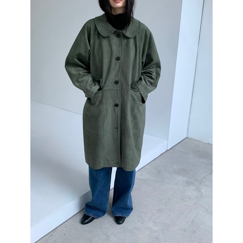 Lovemysanta ㊣ Dongdaemun Real Shot of Women's Clothing: Recommended New Products for Autumn and Winter 26 - Long Trench Coat in Suede. Lovemysanta ㊣ Dongdaemun Real Shot of Women's Clothing: Recommended New Products for Autumn and Winter 26 - Long Trench Coat in Suede.
