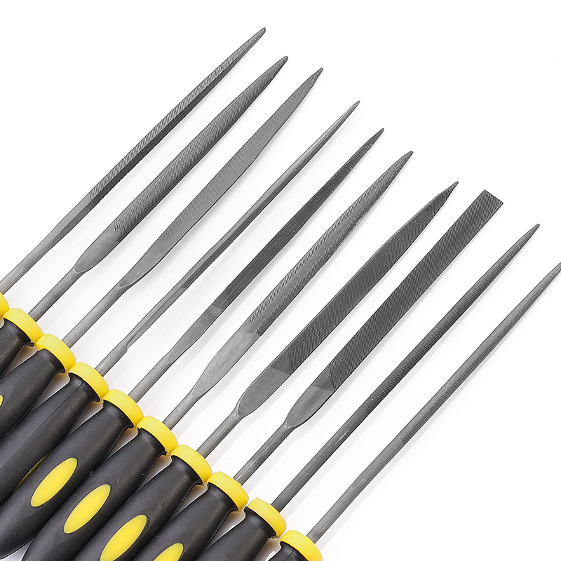 Brudiamond Alloy Filing Knife Suit Small Steel Filing Metal Polishing Tool 10 Pieces Gold Steel Mini Shkin Brocade-Taobao