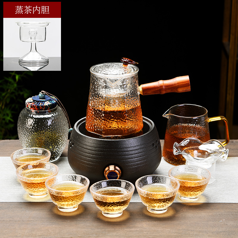 Old glass curing pot at the grid TaoLu boiled tea machine household teapot heat resistant high temperature steaming kettle tea stove