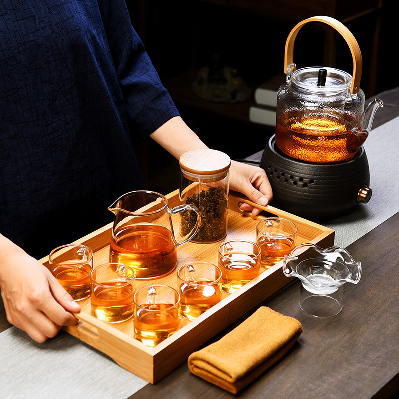 Old &, household electricity TaoLu hammer glass girder pot cooking pot set kung fu tea tea boiled tea