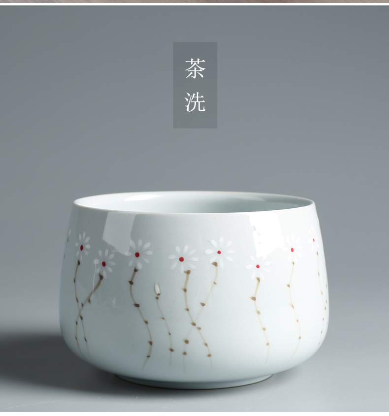 Old teacups hand - made ceramic up celadon lid bowl at the grid kung fu tea set suit household Japanese tea tray