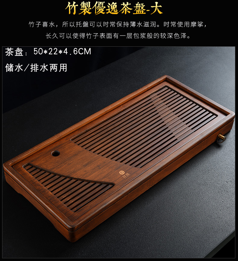 Old &, coarse pottery kung fu tea set of black suit household contracted real MuZhu tea tray lid restoring ancient ways bowl of tea cups