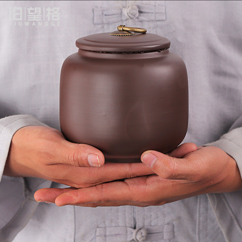 Old &, violet arenaceous fangyuan kung fu tea caddy fixings contracted in restoring ancient ways, seal tank pu 'er red POTS