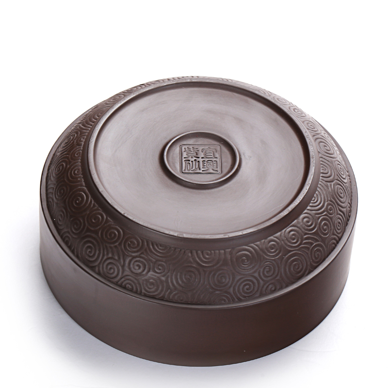 Old &, large purple purple sand tea wash mud kung fu tea accessories manually writing brush washer wash water in meng hydroponic flower pot