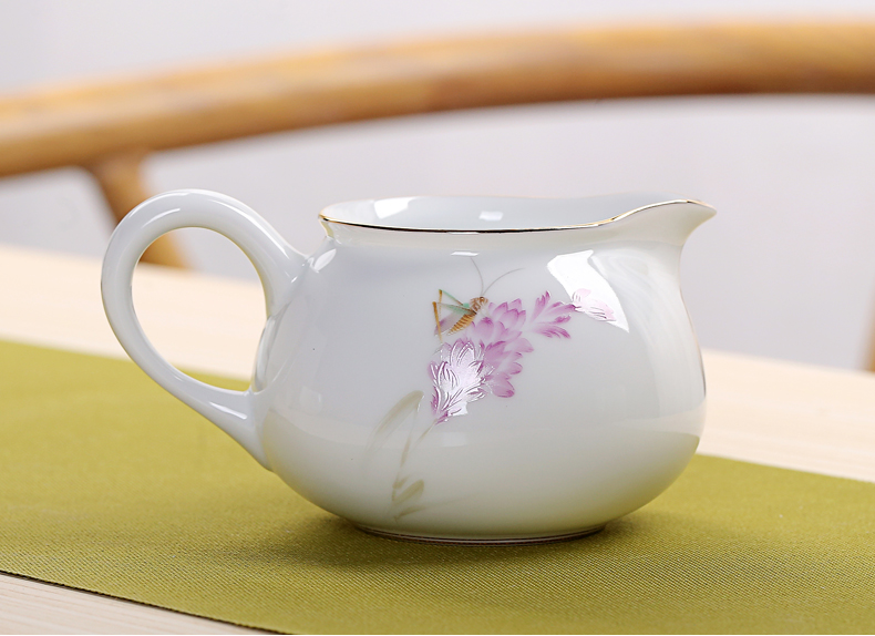 & old, kung fu tea set large white porcelain paint and glass ceramic fair keller cixin qiu - yun fresh tea and tea cups