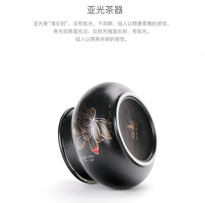 Old kung fu tea set at lattice flat body lotus caddy fixings up with inferior smooth ceramic POTS of tea small storage jar