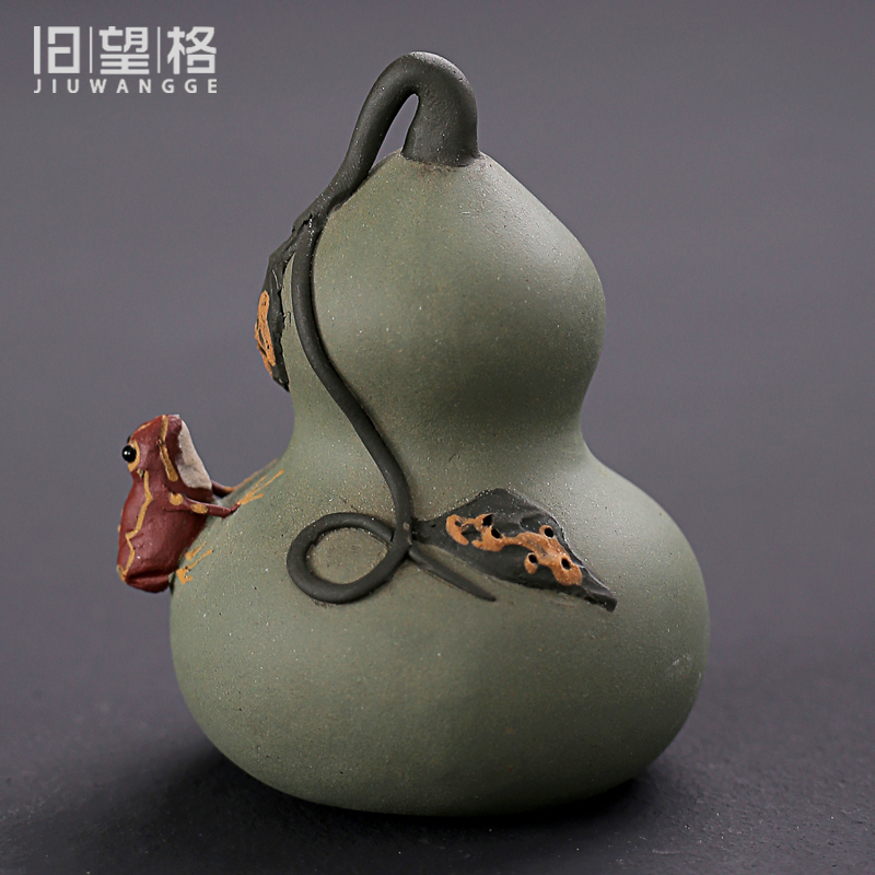 Old &, violet arenaceous water gourd watermelon frog can raise pet manual small place tea tray tea accessories tea play