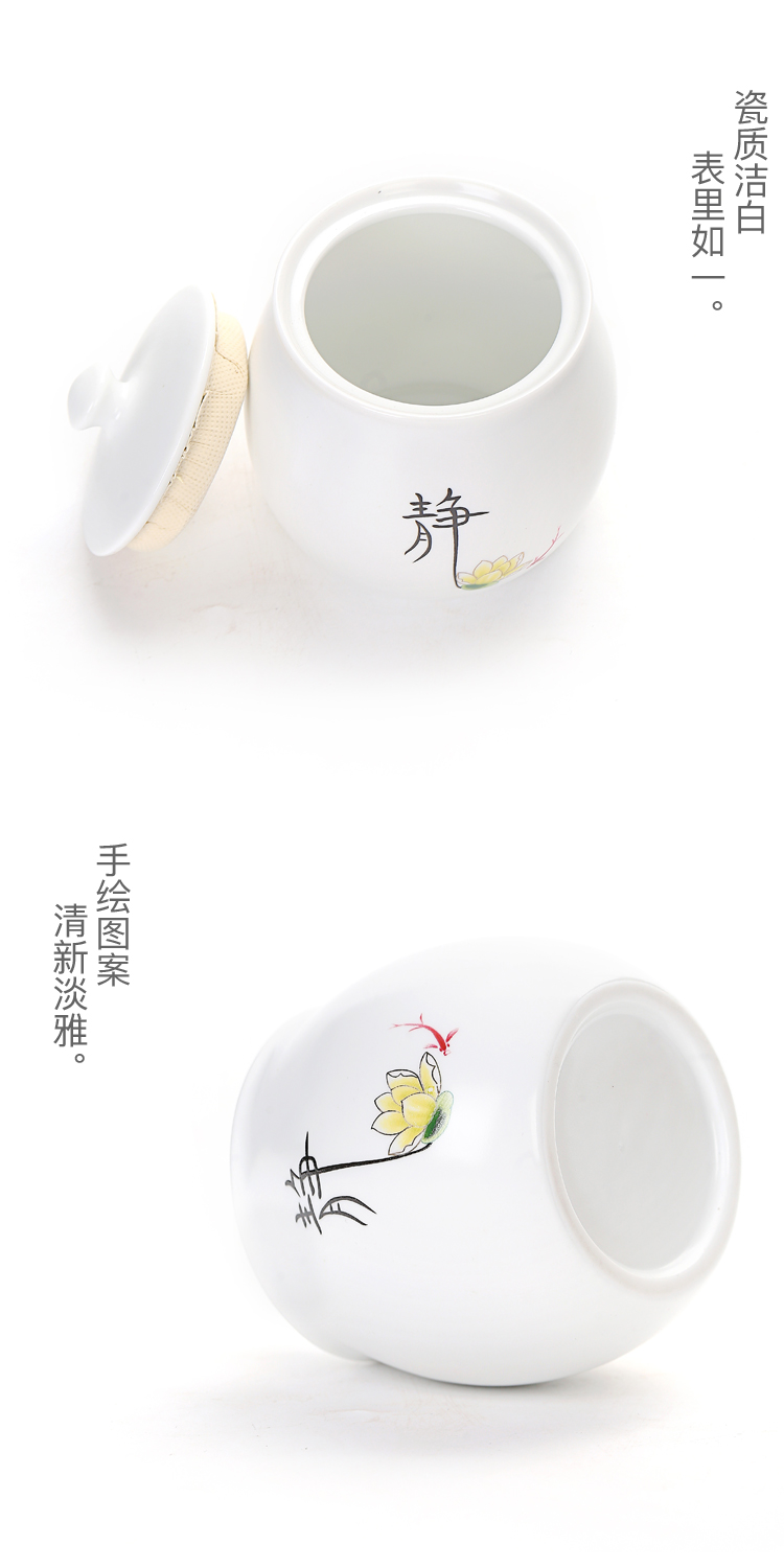 Old &, kung fu tea set ceramic tea pot inferior smooth white porcelain small tea pot lotus creative font storage tanks