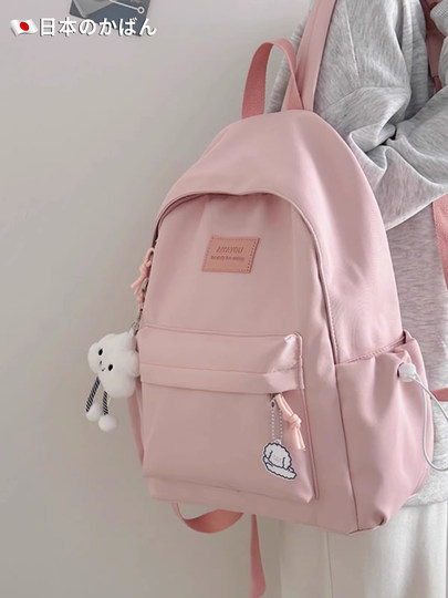 Japanese school bag junior high school girls ins niche high school student backpack college large capacity load-reducing spine protection ultra-light