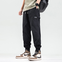 Black Casual Pants Male bunches Boomers Relax Kharen Pants Summer Thin stretch comfort Overalls 90% pants