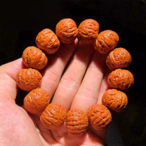 Mentougou wild small walnut thick tendon Beijing eight-sided bracelet grinding plate Ant pattern hemp walnut golden cicada burst meat