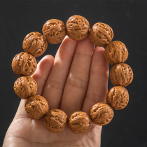 Baylor play Collection edition Taihang Mountain round thick tendon flame pattern natural wild walnut autumn seed bracelet