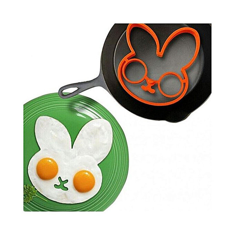 Creative Animal Eggs Rabbit LOVING OMELETS Silicone Kitsch CAT FRYING EGG MOLD DIY BREAKFAST GOD-WARE CIRCLE