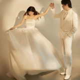 Белый корейский милый свежий топ без лямок для влюбленных, 2022, реквизит для фотографии