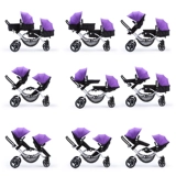 Тележка для близнецов для двоих, портативный велосипед тандем, прогулочная коляска, дракон и феникс