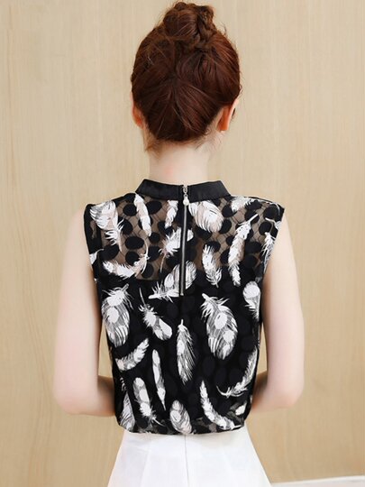 Vest Women's Summer Outerwear Super Fairy Fashion Lace Top Women's 2025 New Suspender Sleeveless Chiffon Shirt