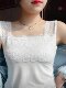 2025 new summer camisole plus size women's lace all-match slim suit bottoming shirt top