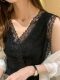 Camisole women's 2025 summer new design lace suit with bottoming shirt temperament French top