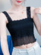 Lace suspender tube top for women, thin inner layer, anti-exposure, wrapped chest, summer new style, short navel-baring vest, trendy