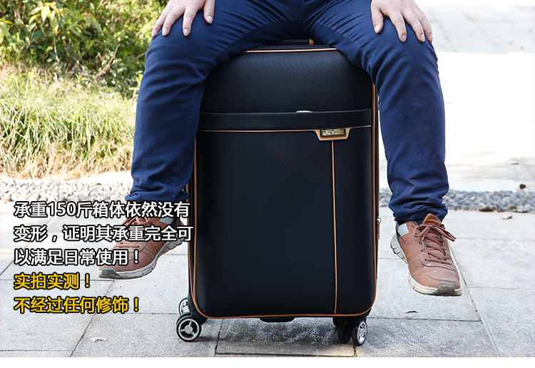Xe đẩy phổ quát 24 inch vali nam và nữ Hộp mật khẩu 20 inch Oxford vải kinh doanh vali khung vali lusetti