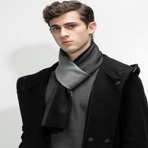 冬季新款韩版百搭格子围巾男