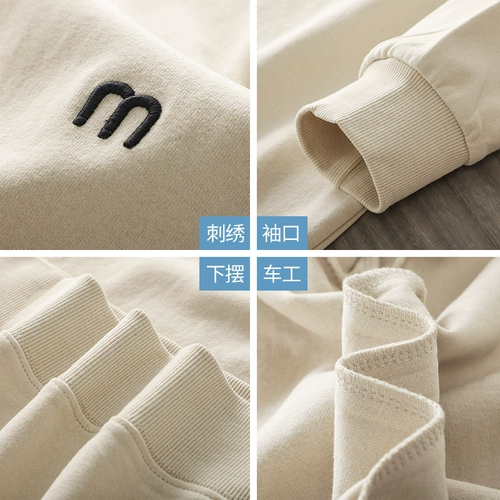 Толстовка, лонгслив, базовая приятная телу футболка, с вышивкой, в американском стиле