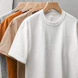 Летняя хлопковая футболка с коротким рукавом для отдыха, в американском стиле, свободный крой, короткий рукав