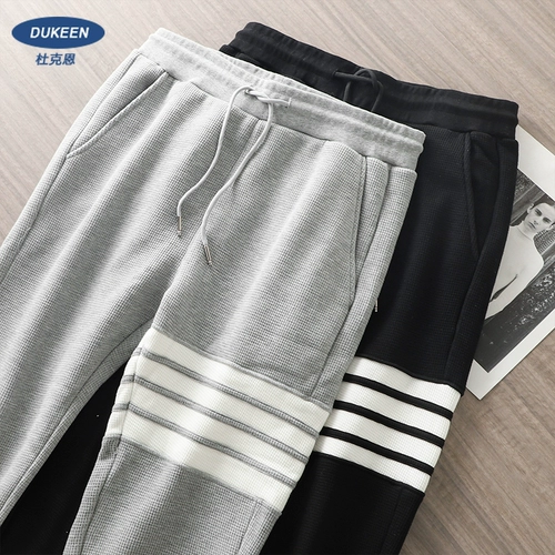 Утепленные демисезонные классические штаны, повседневные брюки, увеличенная толщина