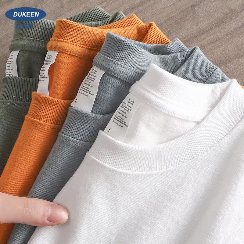 American Style 280g Heavyweight Pure Cotton Short-Sleeve T-Shirt for Men, Regular Shoulder, Pure White Base Shirt, 2026 New Summer Clothing American Style 280g Heavyweight Pure Cotton Short-Sleeve T-Shirt for Men, Regular Shoulder, Pure White Base Shirt, 2026 New Summer Clothing