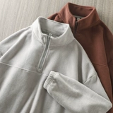 Бархатная демисезонная утепленная куртка, удерживающая тепло толстовка подходит для мужчин и женщин, в американском стиле