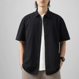 Хлопковая летняя ретро белая рубашка, премиум класс, в американском стиле