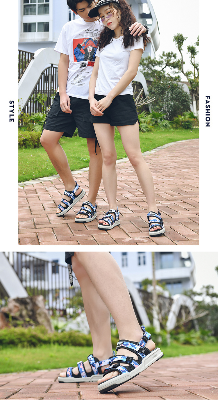 New Bailun Sports Shoes Co., Ltd. NB Sandals 3205 Giày nam Thể thao Summer Velcro Dép đi biển Giày nữ - Giày thể thao / sandles dép sandal adidas