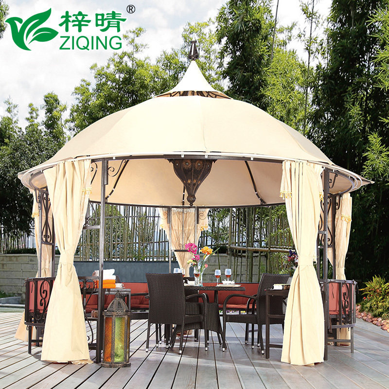 Ziqing outdoor pavilion garden outdoor pavilion villa courtyard Roman canopy white house fort yurt tent