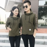 Спортивная толстовка с капюшоном, парная одежда для влюбленных для школьников для отдыха, мужская куртка, в корейском стиле, осенняя
