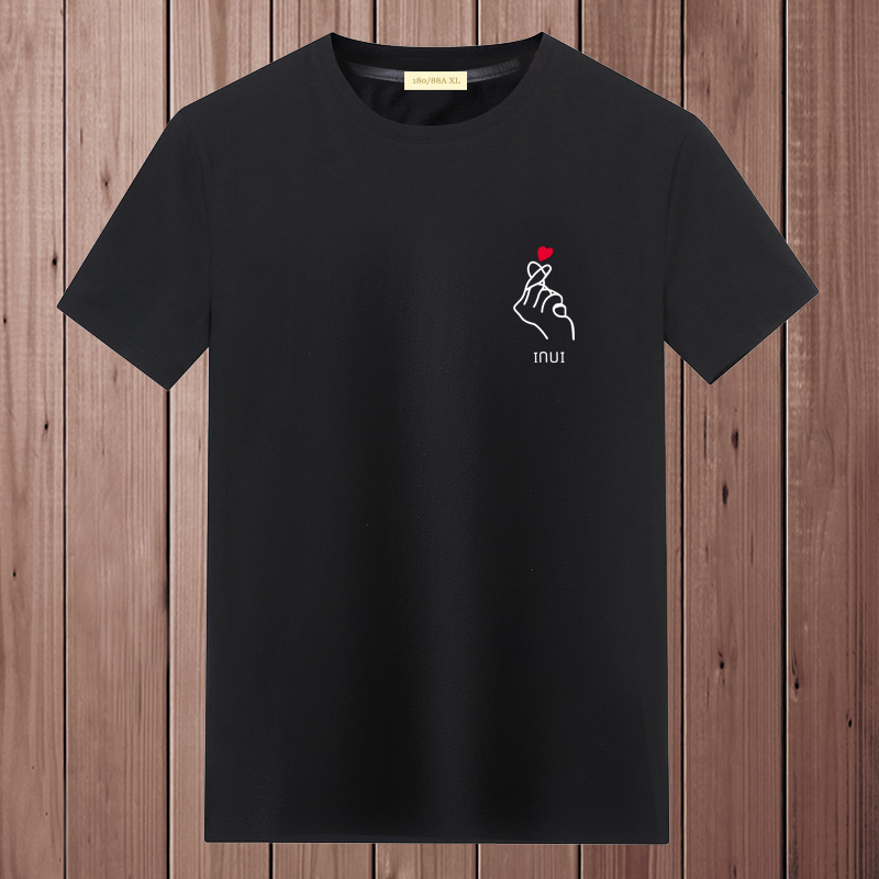 Bixin Black2021 summer new pattern man Short sleeve T-shirt Undershirt pure cotton upper clothes easy trend Half sleeve Compassionate men's wear