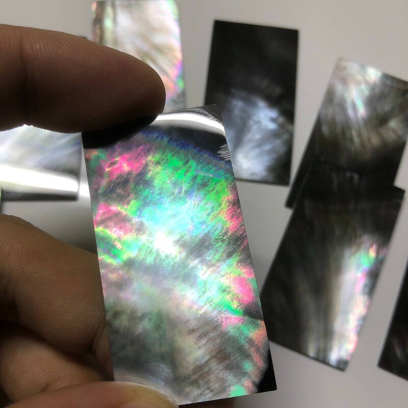 Natural Sea Black Shell Material Double Flat Black Mother-Of-Pearl Handmade DIY Inlay Craft Jewelry Accessories Handmade Natural Sea Black Shell Material Double Flat Black Mother-Of-Pearl Handmade DIY Inlay Craft Jewelry Accessories Handmade