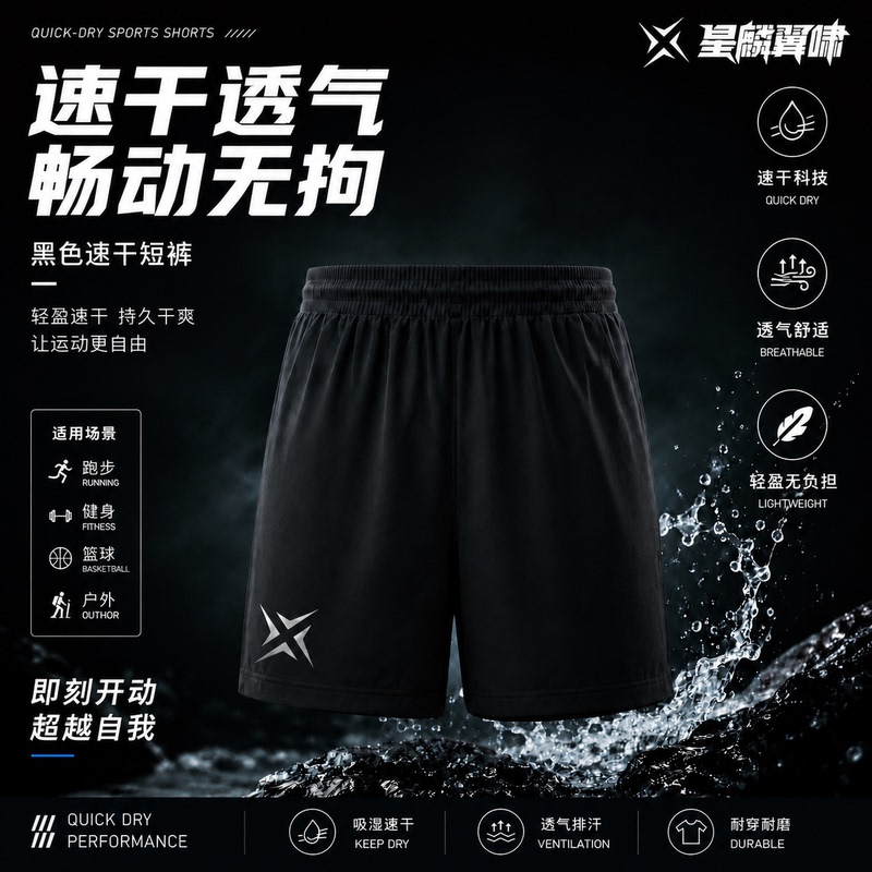 Xinglin Yi Xiao's New Fabric Quick-Drying Taekwondo Shorts, Sports Shorts, Children's Shorts