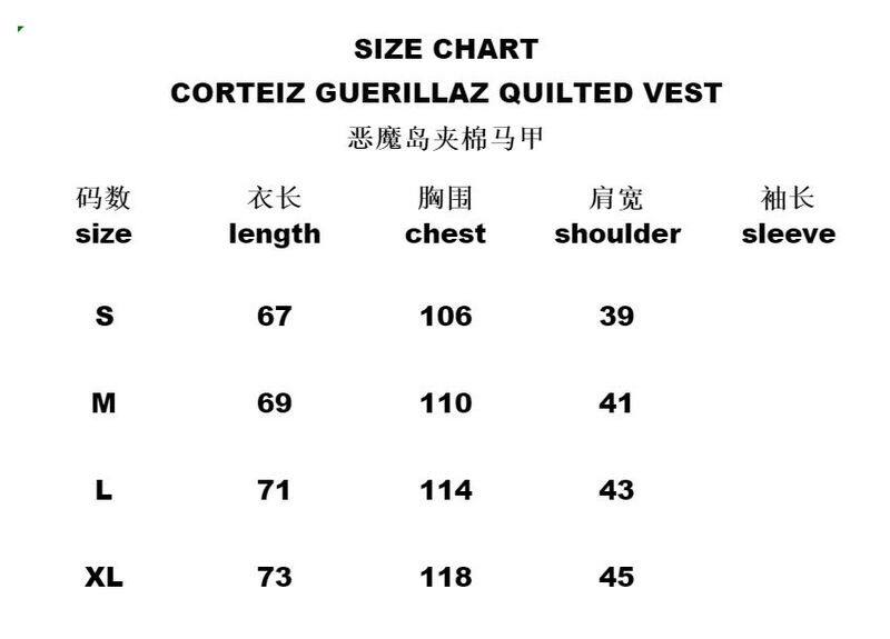 Жилеты corteiz vest美潮秋冬休闲工作服drill风夹棉加厚马甲背心拉炼外套
