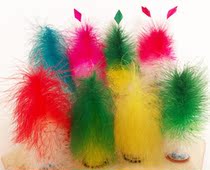 Carved wool shuttlecock soft fur soft color hard colored flower shuttlecock cowhide leather bottom resistant to kicking stable shuttlecock student adult performance competition shuttlecock