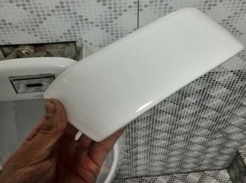 Induction Urinal Pool Bucket Ceramic Cover Sheet Accessories Men's Urine Bucket Upper Cover Lid Hanging Type Floor Type