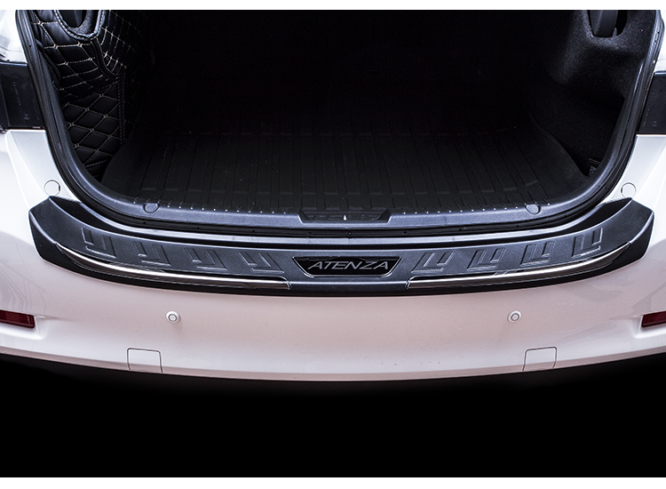 Ốp chống trầy cốp sau thép không gỉ titan đen Mazda6 2017 -2018 - ảnh 18