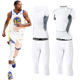 White tights men's basketball training vest sweat-wicking quick-drying short-sleeved fitness wear stretch running leggings suit