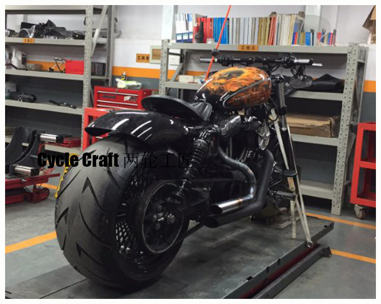 Spot Harley modified wide tire 883 1200 48 custom widened 240 300 rear hub tire kit